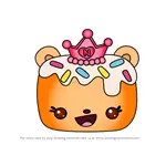 How to Draw Princess B-Day Jelly Roll from Num Noms