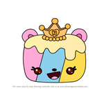 How to Draw Princess C.C. Jelly Roll from Num Noms
