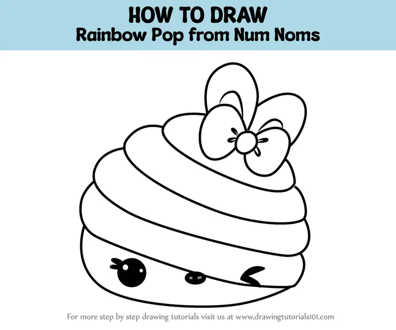 How to Draw Rainbow Pop from Num Noms (Num Noms) Step by Step ...