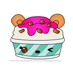 How to Draw Razzy Froyo from Num Noms