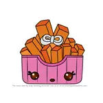 How to Draw Sweetie P. Fries from Num Noms