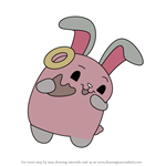 How to Draw Boopz the Bunny from Pikmi Pops