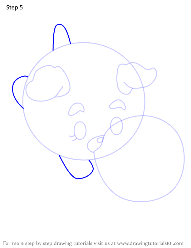 How to Draw Chub the Pug from Pikmi Pops (Pikmi Pops) Step by Step