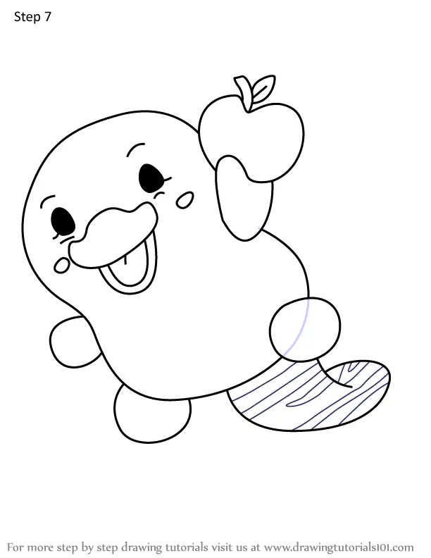 How to Draw Ducky the Platypus from Pikmi Pops (Pikmi Pops) Step by ...