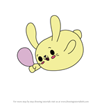 How to Draw Ebby the Bunny from Pikmi Pops