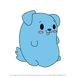 How to Draw Glint the Dog from Pikmi Pops