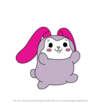 How to Draw Heartly the Bunny from Pikmi Pops