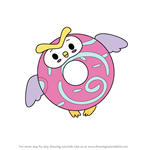 How to Draw Hoola the Owl from Pikmi Pops