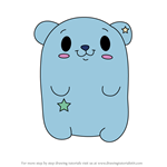 How to Draw Hushy the Bear from Pikmi Pops