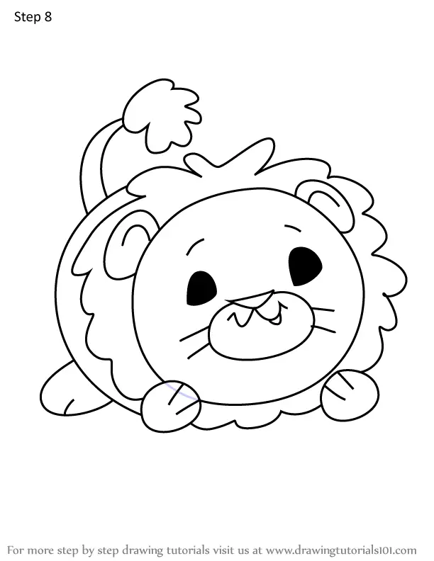 How to Draw Loofa the Lion from Pikmi Pops (Pikmi Pops) Step by Step ...