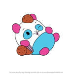 How to Draw Patchi the Panda from Pikmi Pops