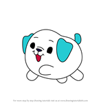 How to Draw Puffly the Pug from Pikmi Pops