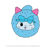 How to Draw Purrrfume the Cat from Pikmi Pops