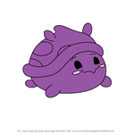 How to Draw Tibbs the Turtle from Pikmi Pops