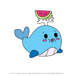 How to Draw Tubbs the Whale from Pikmi Pops