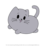 How to Draw Twinx the Cat from Pikmi Pops