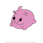 How to Draw Wibba the Hippo from Pikmi Pops