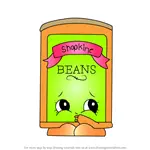 How to Draw Bart Beans from Shopkins