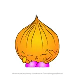 How to Draw Boo-Hoo Onion from Shopkins