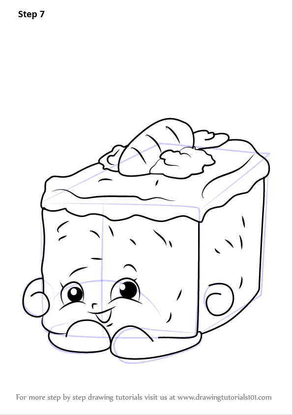 Learn How to Draw Carrie Carrot Cake from Shopkins 