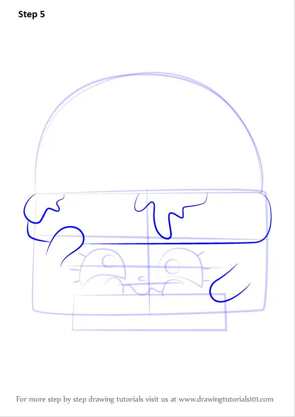 How To Draw Cheezey B From Shopkins (Shopkins) Step By Step ...