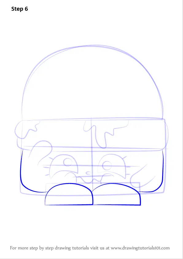 How To Draw Cheezey B From Shopkins Shopkins Step By Step