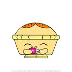 How to Draw Hot Apple Pie from Shopkins