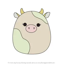 How to Draw Ada the Cow from Squishmallows