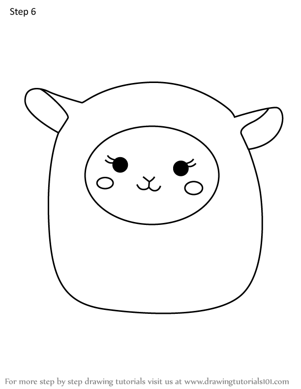 How to Draw Addison the Lamb from Squishmallows (Squishmallows) Step by ...