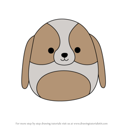 How to Draw Adela the Basset Hound from Squishmallows