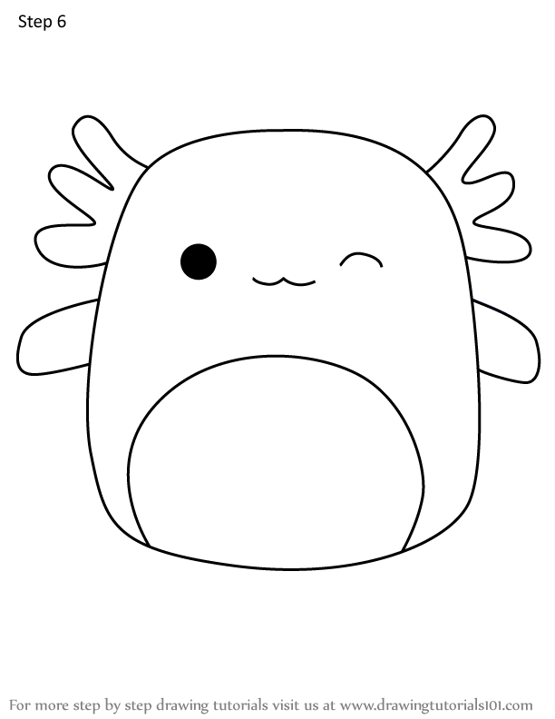 How to Draw Akina the Axolotl from Squishmallows (Squishmallows) Step ...