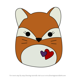 How to Draw Alan the Brown Fox from Squishmallows