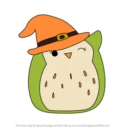 How to Draw Alder the Owl from Squishmallows