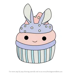 How to Draw Aligail the Cupcake from Squishmallows