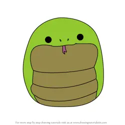 How to Draw Amalie the Snake from Squishmallows