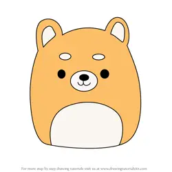 How to Draw Angie the Shiba Inu from Squishmallows