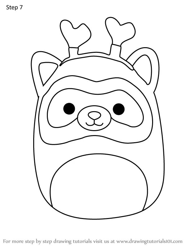 How to Draw Anneli the Ferret from Squishmallows (Squishmallows) Step ...