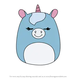 How to Draw Anouk the Tie-Dye Unicorn from Squishmallows