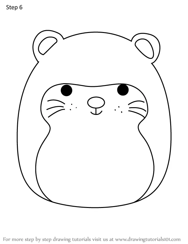 How To Draw Anu The Otter From Squishmallows (squishmallows) Step By 