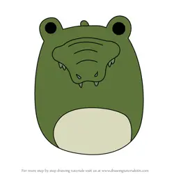 How to Draw Archer the Alligator from Squishmallows