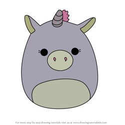 How to Draw Aria the Unicorn from Squishmallows