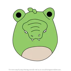 How to Draw Arthur the Alligator from Squishmallows