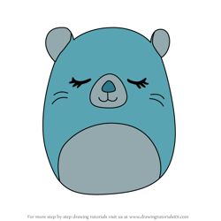 How to Draw Bara the Beaver from Squishmallows