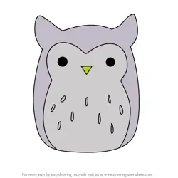 How to Draw Barnabus the Owl from Squishmallows