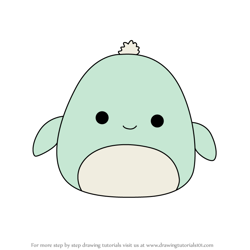 How to Draw Barnes the Sea Turtle from Squishmallows