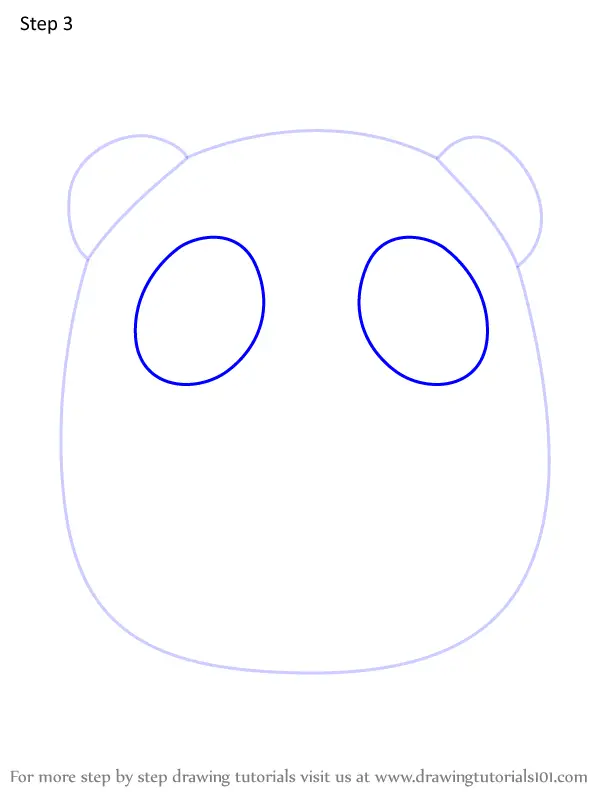 How to Draw Bee the Panda from Squishmallows (Squishmallows) Step by ...