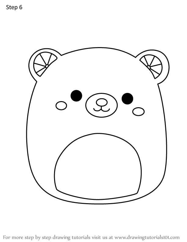 How to Draw Belton the Lemon Bear from Squishmallows (Squishmallows ...