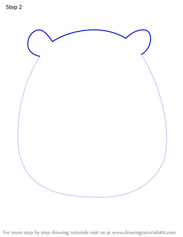 How to Draw Benedict the Hippo from Squishmallows (Squishmallows) Step ...