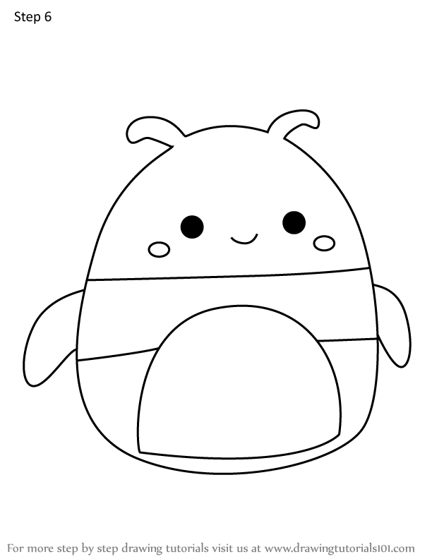 How to Draw Benkamin the Beetle from Squishmallows (Squishmallows) Step ...