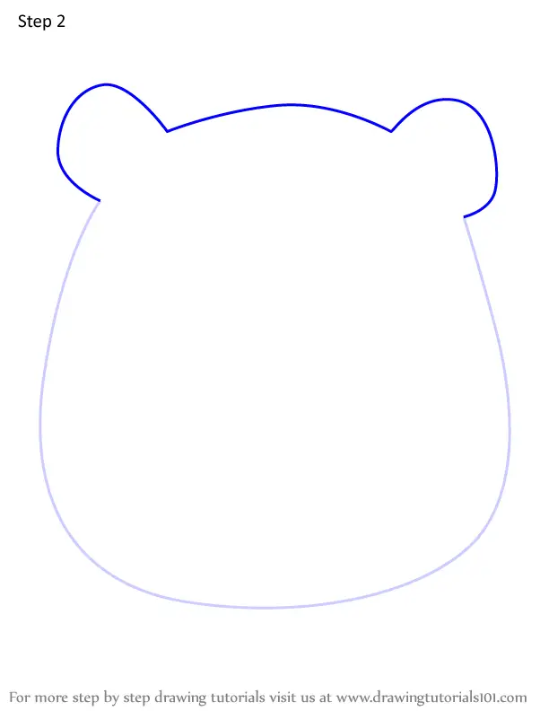 How to Draw Blake the Bear from Squishmallows (Squishmallows) Step by ...